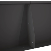 Mur oporowy 4 szt. 100 x 12 x 30 cm Stal Czarny