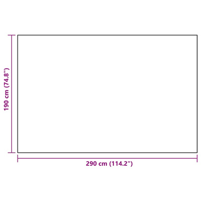 Dywan na zewnątrz, ARAKIL biało-czarny, 190x290 cm, PP