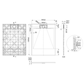 BRODZIK PRYSZNICOWY PROSTOKĄTNY  ALVERO INVENA TREND, 90X120 CM CZARNY