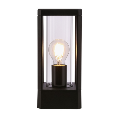 Lampa ogrodowa na taras CISSUS – czarna metalowa lampa stojąca E27 IP54