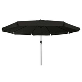 Parasolka ogrodowa Czarny 394 x 394 x 248 cm Poliester i Stal