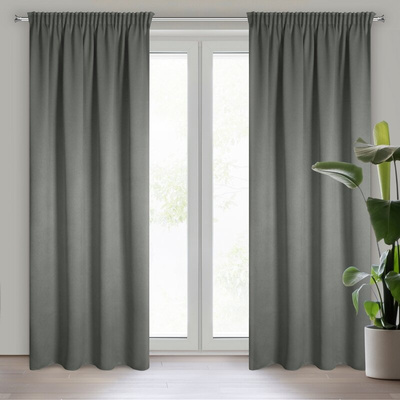 Zasłona Carlo popielata 130x300