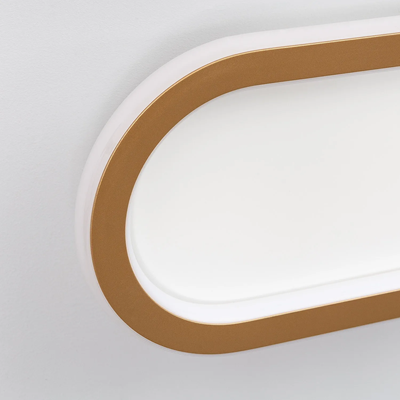 Plafon LED 25W Owalny Złoty Abruzzo Angelo 40cm