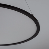 Lampa Biurowa Wisząca okragła Panel LED 36W Czarna Ramka Abruzzo Biuro