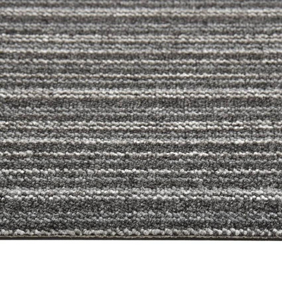 vidaXL Podłogowe płytki dywanowe, 20 szt., 5 m², 50x50 cm, szare pasy