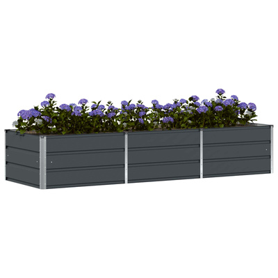 Donica Antracyt 240 x 80 x 45 cm Stal