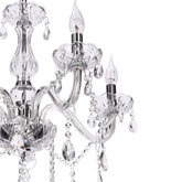 Cristallo lampa wisząca chromowy 5x40W E14 transparentny  35-30313