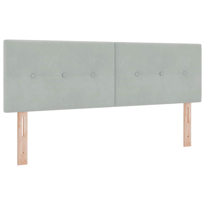 Łóżko z miejscem do przechowywania jasnoszary 140 x 200 cm