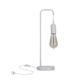 Lampka nocna Laren Ledea biała metalowa nowoczesna E27
