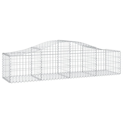 Kosze gabionowe, 14 szt, 200x50x40/60 cm, galwanizowane żelazo