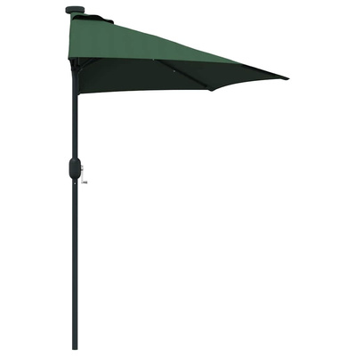 Parasolka ogrodowa Zielony 294 x 150 x 223 cm Poliester i Stal