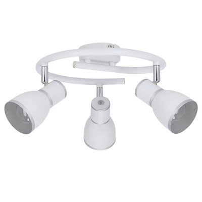 Lampa sufitowa biała/chrom spirala 3xE14 Fido 98-63380