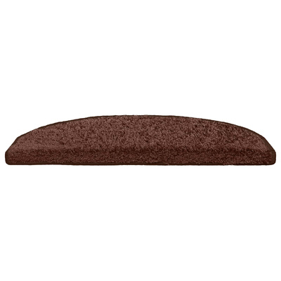 Samoprzylepne maty na schody 15 pcs brązowy 80 x 24,5 x 3,5 cm