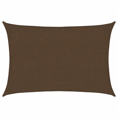 Żagiel przeciwsłoneczny, 160 g/m?, brązowy, 2x3 m, HDPE
