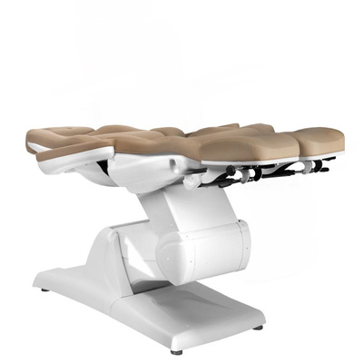 Fotel kosmetyczny elektr. Azzurro 870S pedi 3 siln. cappuccino 109085