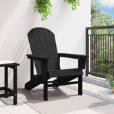 Krzesło Adirondack Czarny HDPE