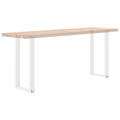 Nogi do stołu konsolowego w kształcie litery U 2 szt. Białe 38x(72-73) cm Stal