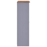 vidaXL Szafa trzydrzwiowa, szara, 118x50x171,5 cm, sosna, seria Panama