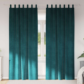 Zasłony zaciemniające 2 pcs Ciemna zieleń 140 x 245 cm Aksamit