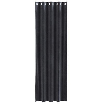 Zasłony zaciemniające 2 pcs Ciemnoszary 140 x 225 cm Aksamit
