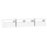 vidaXL Szafka pod TV z oświetleniem LED, biała, 210x35x40 cm