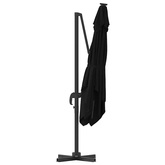 Parasol Roma Czarny 286 x 284 x 265 cm Aluminium i Poliester
