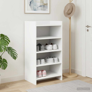 Szafka na buty Biały 48 x 36 x 92 cm Drewno inżynieryjne