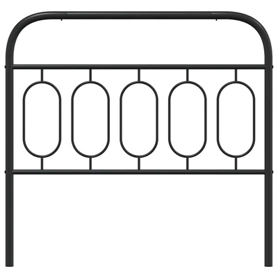 Metalowe wymienne wezgłowie, czarne, 100 cm