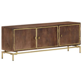 vidaXL Szafka pod TV, 120x30x46 cm, lite drewno mango