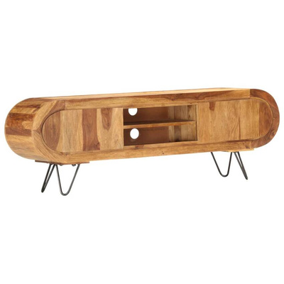 vidaXL Szafka pod TV, 140x30x45 cm, lite drewno sheesham