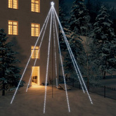 vidaXL Choinka z lampek, 1300 zimnych białych diod LED, 8 m