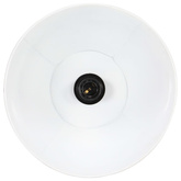 Lampa wisząca, 25 W, biała, okrągła, 28,5 cm, E27