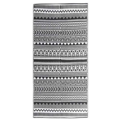 vidaXL Dywan zewnętrzny, czarny, 80 x 150 cm, PP