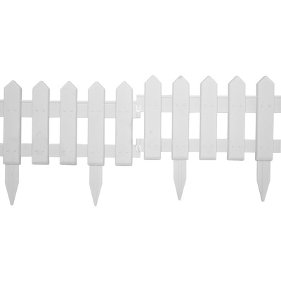 Obrzeża trawnikowe, 25 szt., białe, 10 m, PP