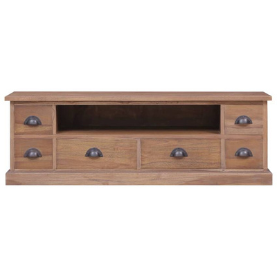 vidaXL Szafka pod TV, 120 x 30 x 40 cm, lite drewno tekowe