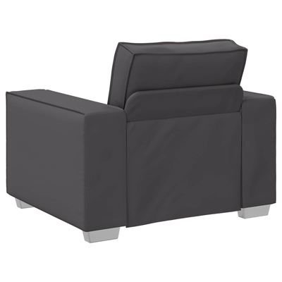 Fotel Szary 100 cm Skóra ekologiczna