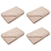 Koc antypoślizgowy z sztucznego futra królika Olite 4 pcs
