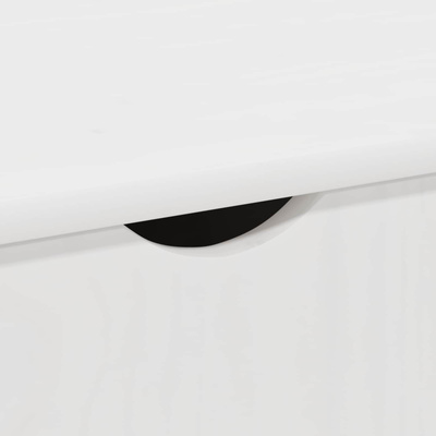Rolkowa szafka Biały 100 x 39 x 65,5 cm Lite drewno sosnowe