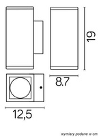 Kinkiet zewnętrzny M1460 DG