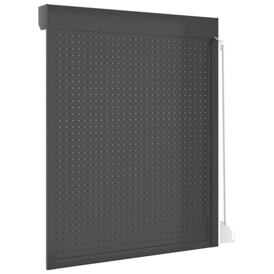vidaXL Roleta zewnętrzna, aluminiowa, 120 x 150 cm, antracytowa