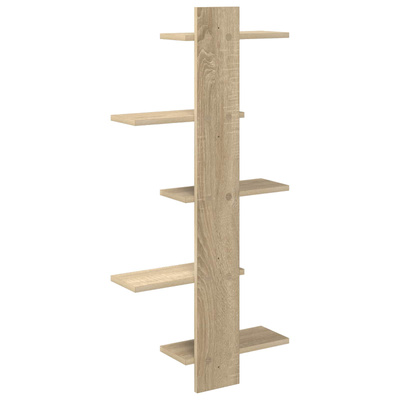 Półka wisząca dąb Sonoma 48,5 x 15 x 101 cm Drewno inżynieryjne