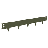 Krawężnik do trawnika 50 szt. 100 x 15 cm Stal Oliwkowy zielony