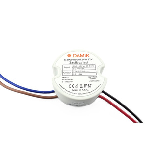 Zasilacz do taśm LED DAMIK Round 12V 24W IP67