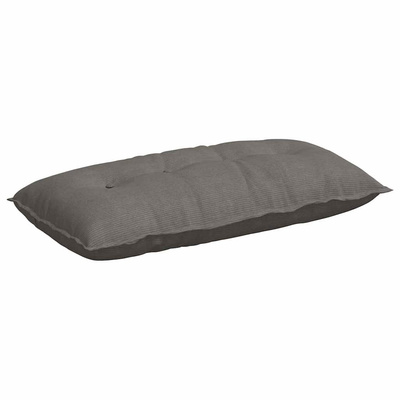 Poduszka na plecy Jasnoszary 100 x 50 cm Tkanina sztruksowa