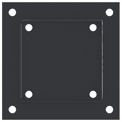 Podstawy słupków kwadratowe 4 szt. Antracyt 101x101 mm