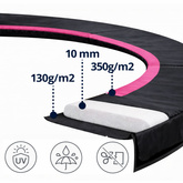Osłona na sprężyny do Trampoliny Sport Max 10ft Czarno-Różowa