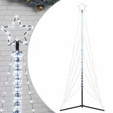 Choinka LED 525 diod LED Zimna biel 302 cm