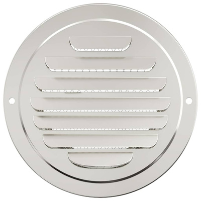 Pokrywy wentylacyjne 4 pcs Srebrny 100 mm Stal nierdzewna