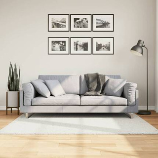 vidaXL Dywan OVIEDO z krótkim włosiem, kremowy, 120x120 cm