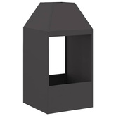 Kominek Czarny 50 x 50 x 100 cm Stal